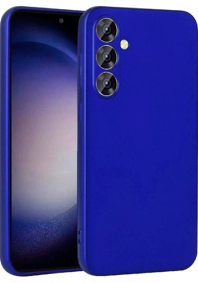 Galaxy Uyumlu S23 Fe Kılıf Zore Premier Silikon Kapak Saks Mavi