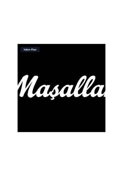 Trobus Maşallah Yazılı Araç Yapıştırma Sticker 13x2 Cm Beyaz