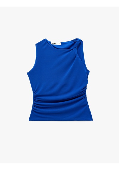 Koton Krep Scuba Kumaş Drapeli Asimetrik Düğüm Detaylı Kolsuz Bluz Saks 6sak10040pk Saks Mavi Koton Krep Scuba Kumaş Drapeli Asimetrik Düğüm Detaylı Kolsuz Bluz Saks 6sak10040pk Saks Mavi