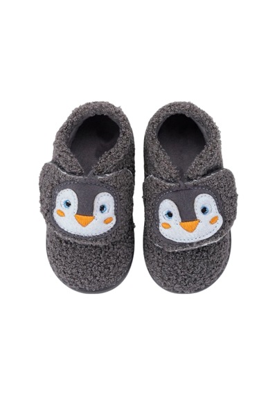 İgor Igor Homie Pinguino Çocuk Penguen Desenli Panduf - Antrasit W10351-134