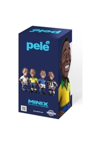 Mınıx Pele Brezilya 1. Kit 12 Cm Figür - Koleksiyonluk Pele Figürü Spor Futbol Simge Serisi Hayranlar İçin