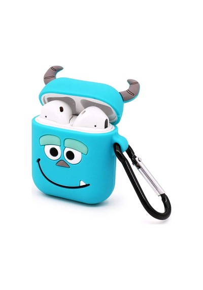 E2M Apple Uyumlu AirPods 1-2 KILIF DEV MONSTER MAVİ