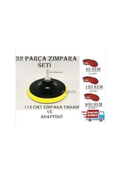 115 Cırt Zımpara Seti 32 Parça