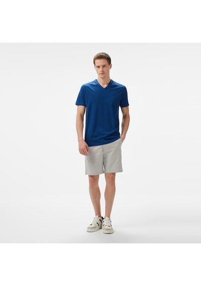 Nautica Erkek Mavi Regular Fit T-shirt Düz V55013t Mavi