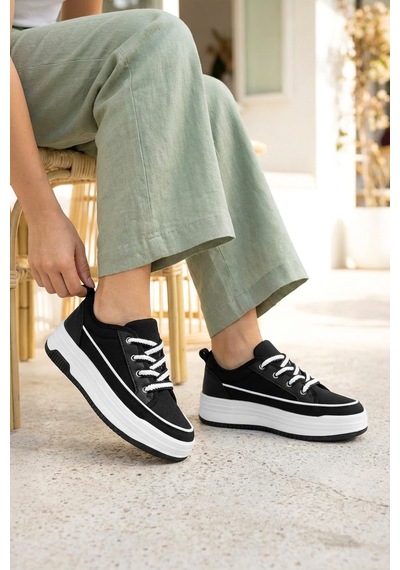 Dark Seer Ds Opal Sneaker 2025 Kadın SİYAH-BEYAZ