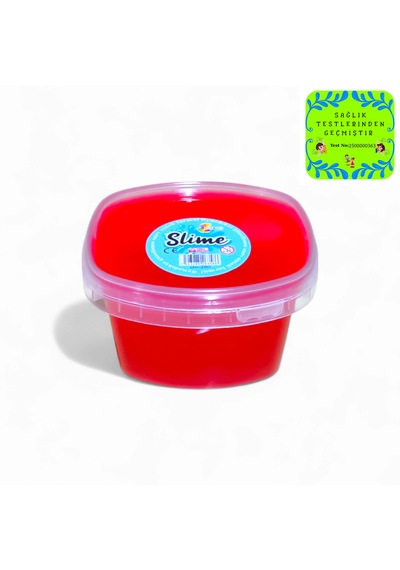 Slime Kırmızı Renk 200 Gr - Hazır Slime Sağlık Sertifikalı