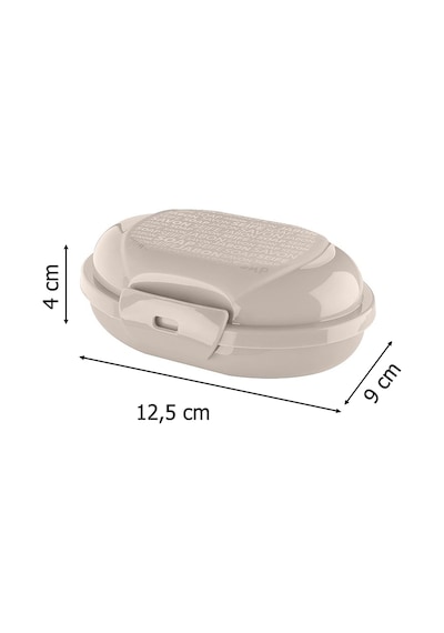 Seyahat Tipi Kapaklı Katı Sabunluk Taşınabilir Sabun Kutusu Pratik Saklama Kabı 12,5 cm