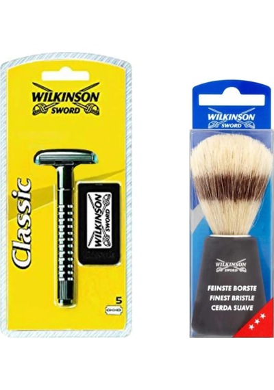 Wilkinson Sword Klasik 1 Up + Jilet 5'li + Fırça