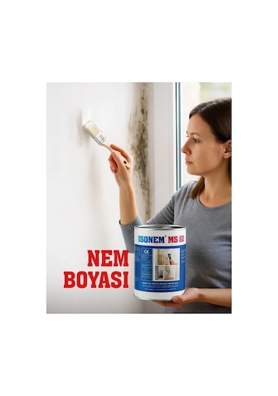 İsonem Isonem Ms 82 5 Kg Beyaz Nem Boyası İç Cephelerde Kullanım İçin Güçlü Açık Bej