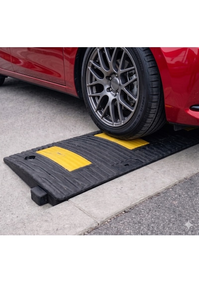 Eşik Rampası, Kauçuk Otopark Rampası, Kaldırım Rampası 50 X 20 X 4 Cm