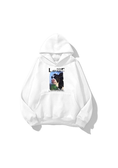 Startmore Unisex Layful By Sweatshirt Hoodie Beyaz Beyaz