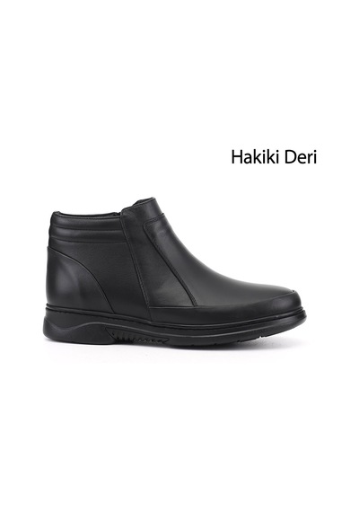 Gönderir Erkek Siyah Fermuarlı Hakiki Deri Bot Dkmb73542946