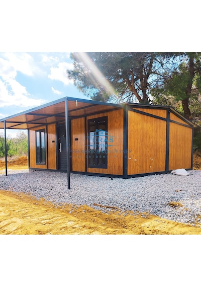 850 X 700 Teras Evim Sandwichpanel 2+1 Kendinden Çatılı Verandalı Kredi Kartına Vade Farksız Taksit Fabrikadan