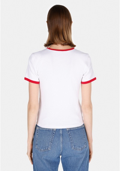 Colin's Colins Slim Fit Yuvarlak Yaka Baskılı Kadın Beyaz Kısa Kol Tişört Cl1073533 Q1.v1 Wht Beyaz Colin's Colins Slim Fit Yuvarlak Yaka Baskılı Kadın Beyaz Kısa Kol Tişört Cl1073533 Q1.v1 Wht Beyaz
