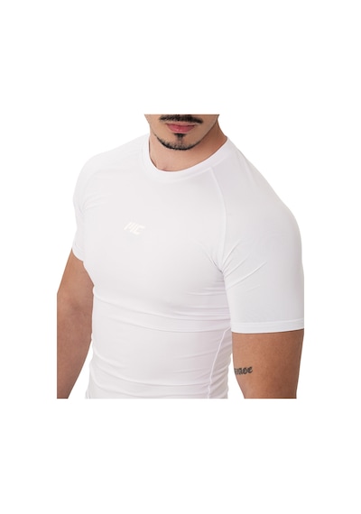 Musclecloth Tech Kısa Kollu T-shirt Beyaz Beyaz