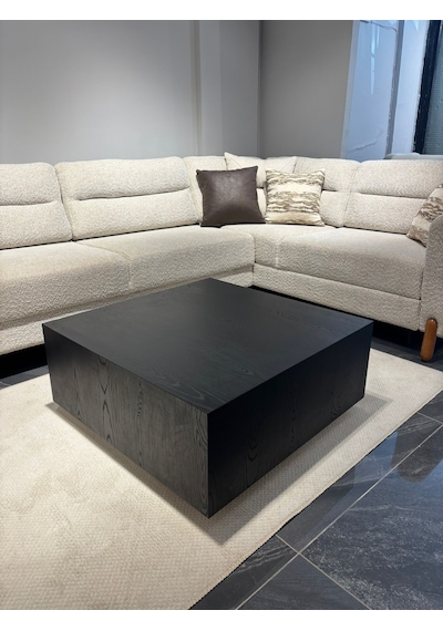 Most Lignum Mermer Görünümlü %100 Mdf Orta Sehpa 80x80 Cm Ahşap Siyah - Safir Meşe Most Lignum Mermer Görünümlü %100 Mdf Orta Sehpa 80x80 Cm Ahşap Siyah - Safir Meşe