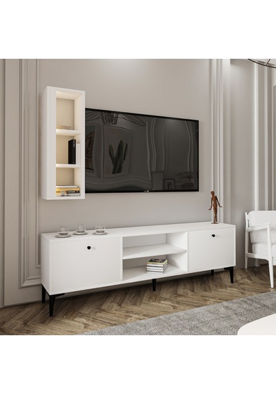 Bien Işıklı Tv Ünitesi Beyaz Bien Işıklı Tv Ünitesi Beyaz