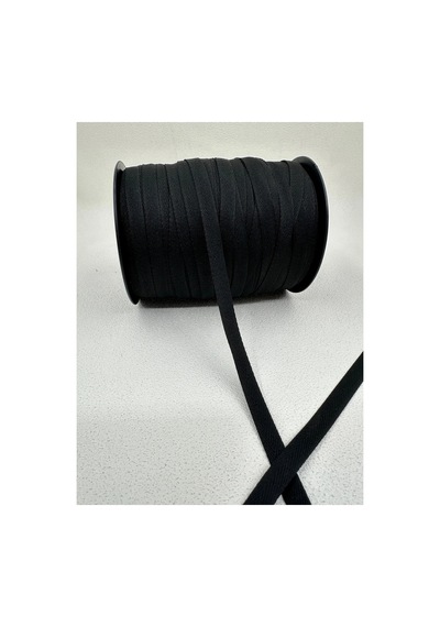 1 Cm Polyester Balıksırtı Şerit-5 Metre- Siyah - 687264769