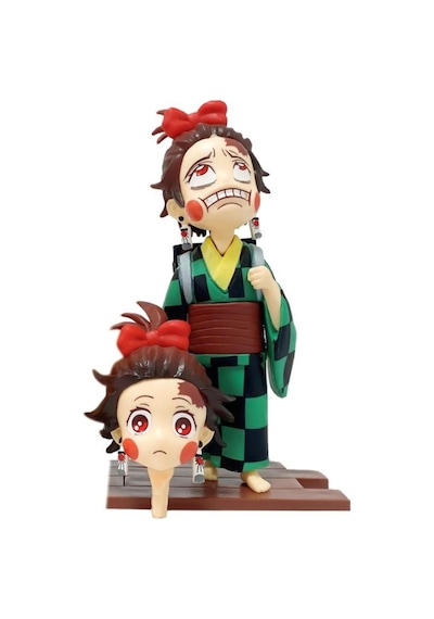 Demon Slayer Kimetsu No Yaiba Tanjiro Face 2 Kafalı Aksiyon Figü