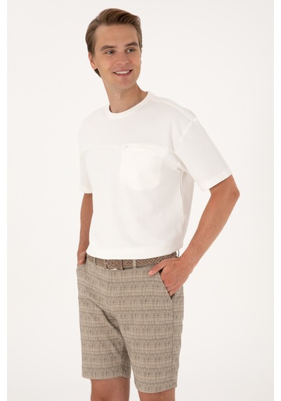 U.S. Polo Assn. Erkek Comfort Fit Krem Bisiklet Yaka Tişört 50300125-VR071 U.S. Polo Assn. Erkek Comfort Fit Krem Bisiklet Yaka Tişört 50300125-VR071