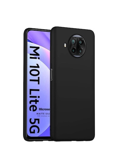 Matte Silicone Xiaomi Mi 10t Lite Kılıf Siyah 50 x 22