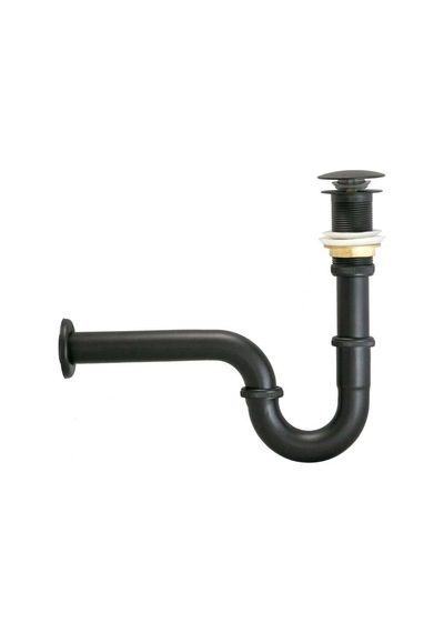 İsaoğlu Yapı Siyah Lavabo Gideri Komple Pirinç Metal Lavabo Süzgeci Özel Tasarım Siyah Gider Siyah