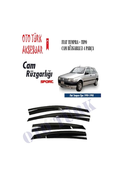 Fiat Tempra Tipo 1990-1998 Mugen Cam Rüzgarlığı Ön-Arka