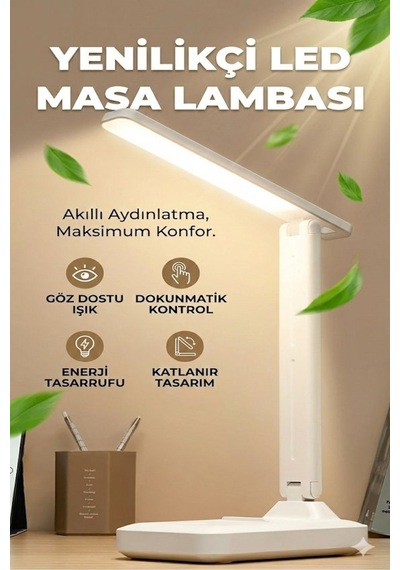 Büro Ev Ofis Hediyesi İçin Katlanır Dokunmatik Göz Dostu Akıllı Led Masa Lambası Diğer