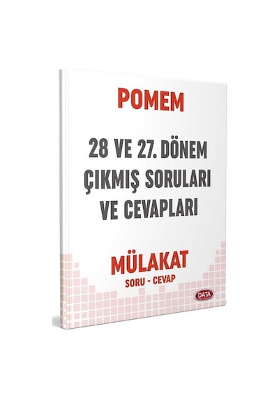 Data Pomem 28 Ve 27. Dönem Mülakat Çıkmış Soruları Ve Cevapları Data Yayınları