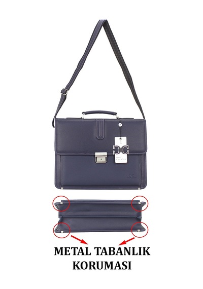 Case Club Kilit Mekanizmalı  Evrak Çantası 15,6 inç Laptop Bölmeli
