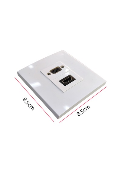 Hdmi Vga Sıva Altı Duvar Tipi Priz Vga-hdmı İkili Priz
