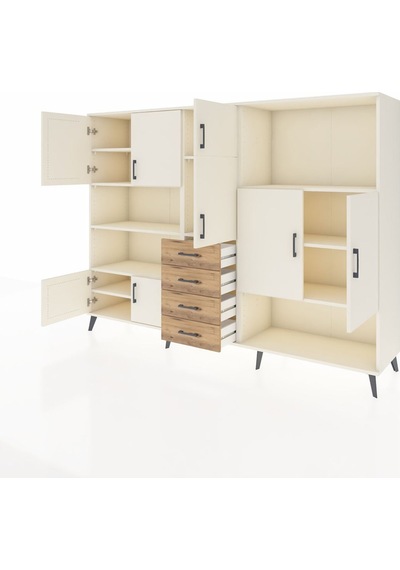 Hyperion Dolap 10 Raflı 4 Çekmeceli 8 Kapaklı 220x44x163 Aytaşı-a Aytaşı-aytaşı/çam Hyperion Dolap 10 Raflı 4 Çekmeceli 8 Kapaklı 220x44x163 Aytaşı-a Aytaşı-aytaşı/çam
