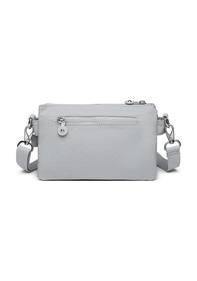 Smart Bags Günlük Minik Boy Su Geçirmez Krınkıl Kumaş Kadın Telefon Ve Postacı Çantası Buz Gri