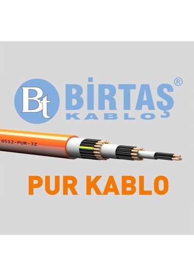 Birtaş Ef6512-pur-5x2.5 ,kesit 2.5mm² 5-damar/çok Telli Ağırşart Hareketli Pur Kablo