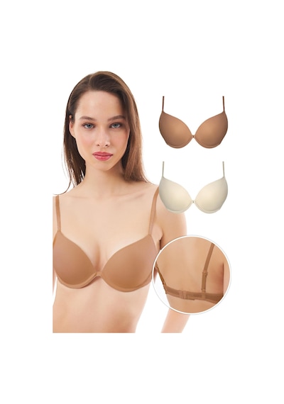 Lol Up Push Up Balenli Sütyen 2'li Paket-3 Çok Renkli