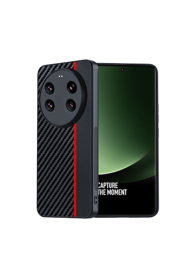 Microcase Xiaomi 17 Ultra Şeritli Lüx Tasarım Kılıf-al5123 Siyah