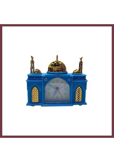 Storeşahin Cami Şeklinde Ezan Okuyan Saat Shn0720 Çok Renkli