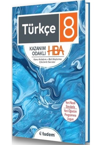 8. Sınıf Türkçe Kazanım Odaklı Hepsi 1 Arada Tudem Yayınları