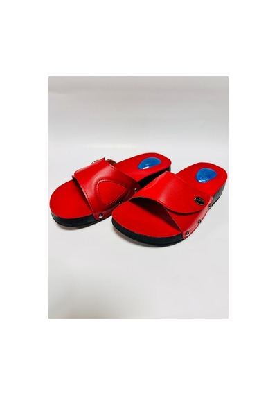 Style Comfort Ortopedik Halluks Valgus Anatomik Taban Kemik Çıkıntısı Ve Topuk Dikeni Terliği Cırtlı Schwjl.03 Kırmızı