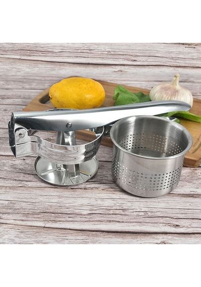 Paslanmaz Çelik Masher & Juicer - Meyve Ve Sebzeler İçin Çok Functurm Patates Riseri Çok Renkli