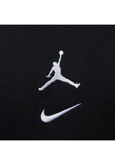 Nike Jordan Mvp Men's Jumpman T-shirt Erkek Günlük Nakış Swoosh Pamuklu Tişört Siyah Siyah