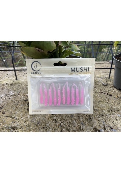 Sensei Mushi 4.5 Cm Lrf Silikon Yem Renk: Sm-clear Pink Uv