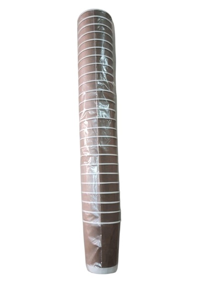 Karton Bardak 14 Oz Double Wall Çift Katmanlı Pk: 25 Li Kraft + Beyaz 1