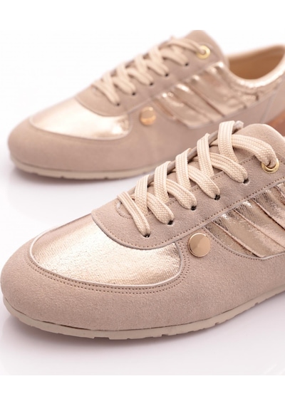 Dgn B0012 Kadin Spor Ayakkabi Bej