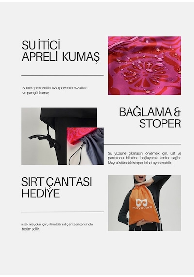 Mayovera Tesettür Mayo - Dinamik Pembe Pembe