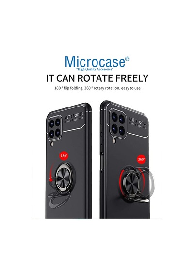 Microcase Galaxy M33 5G Focus Serisi Yüzük Standli Silikon Kilif 559525678