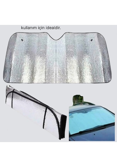 Katlanabilir Alüminyum Araba Güneşliği Yansıtıcı Yüzey Ve Isı Koruması