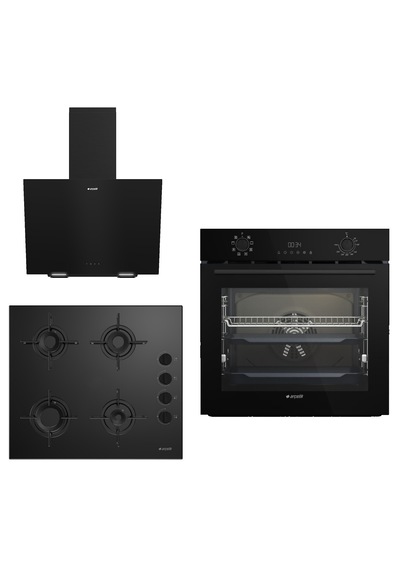 Arçelik 686 AFC 341 S + OCD T 601-1 ES + ADE 604-1 S New Black Star 3'lü Ankastre Set