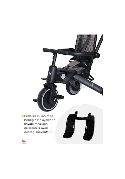 Merkür Bebe Hawk Üç Tekerlekli Bebek Ve Çocuk Bisikleti Yeşil Yeşil