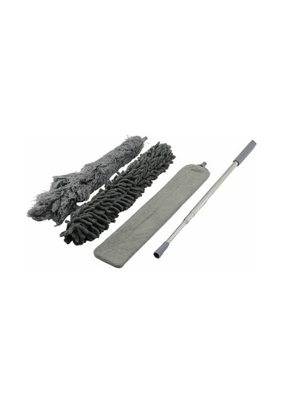 3 Başlıklı Teleskopik Mikrofiber Toz Alma Seti - 205 Cm Uzayan Saplı, Esnek Bükülebilir Tavan Ve Ulaşılması Zor Diğer